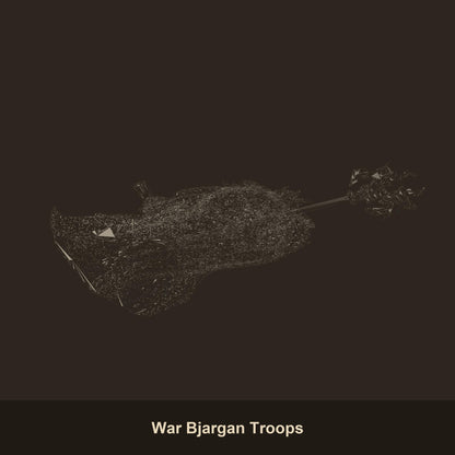 War Bjargan Troops Dwarf Miniatures - 3D printed miniature detail view