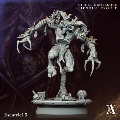 Escutrici Fantasy Miniatures - 3D printed miniature detail view