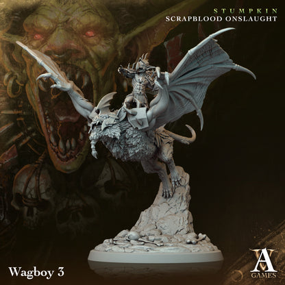 Wagboys Orc Miniatures - 3D printed miniature detail view