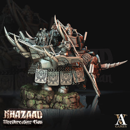 War Bjargan Dwarf Miniatures - 3D printed miniature detail view