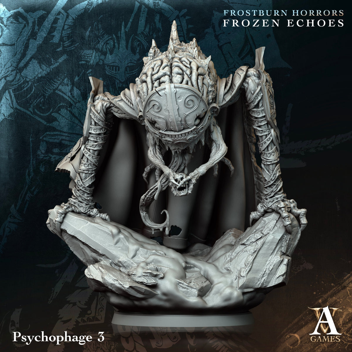 Psychophage Fantasy Miniatures - 3D printed miniature detail view