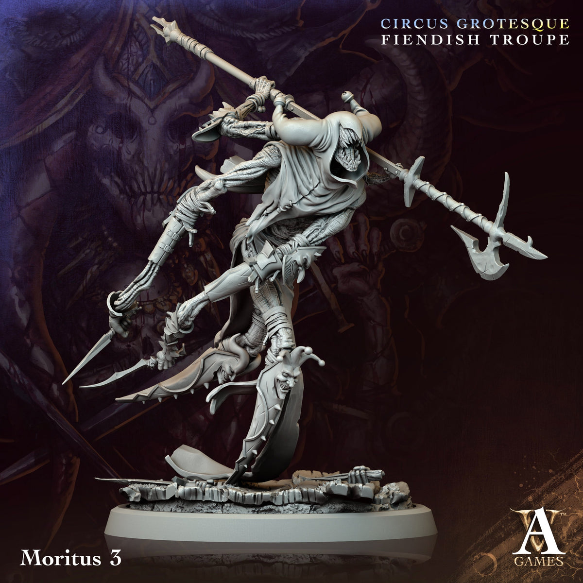 Moritus Fantasy Miniatures - 3D printed miniature detail view