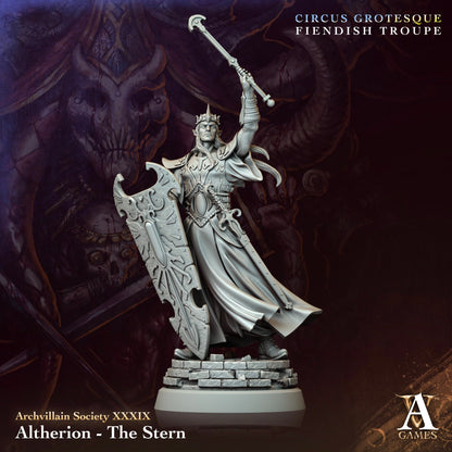 Mostratto The Harlequin of Horror Fantasy Miniatures - 3D printed miniature detail view