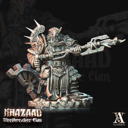 Steelbreaker Engineers Dwarf Miniatures - 3D printed miniature detail view