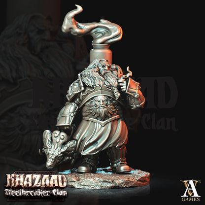Steelbreaker Firespitters Dwarf Miniatures - 3D printed miniature detail view
