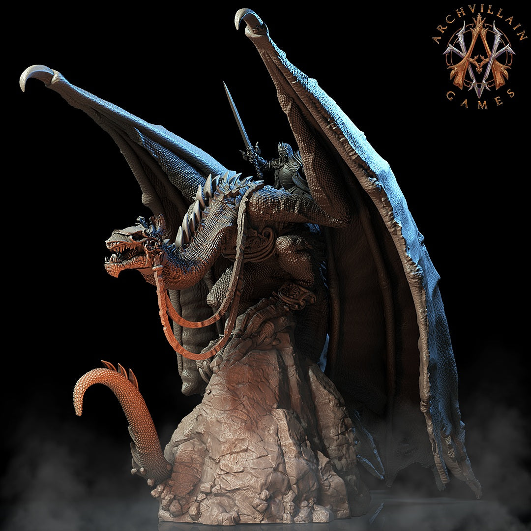 Captain's Steed Fantasy Miniatures - 3D printed miniature detail view