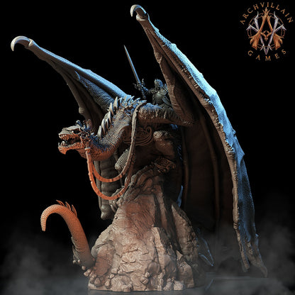 Captain's Steed Fantasy Miniatures - 3D printed miniature detail view