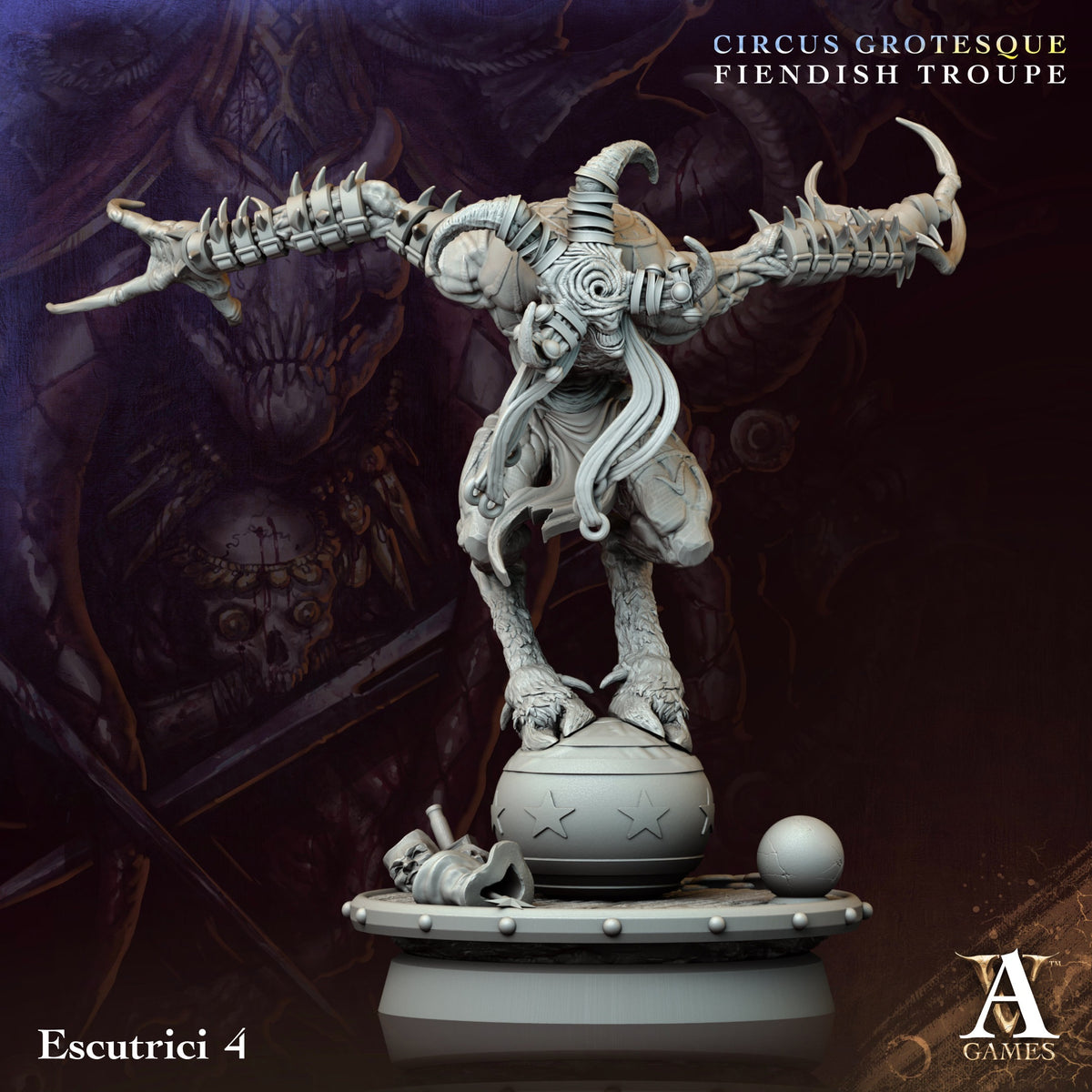 Escutrici Fantasy Miniatures - paintable tabletop miniature product view