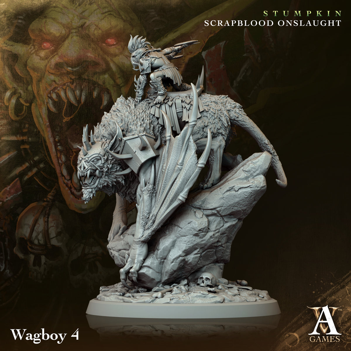Wagboys Orc Miniatures - paintable tabletop miniature product view