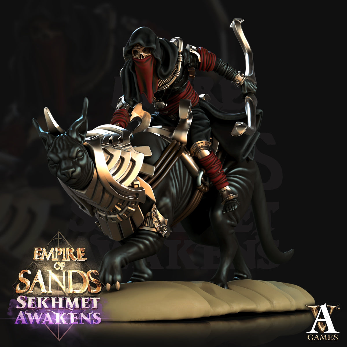 Salahari Riders Egyptian Fantasy Miniatures - paintable tabletop miniature product view