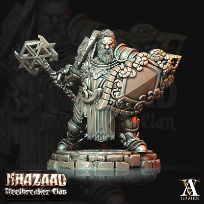 Steelbreaker Warriors Dwarf Miniatures - paintable tabletop miniature product view