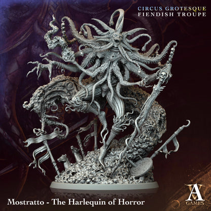 Mostratto The Harlequin of Horror Fantasy Miniatures - paintable tabletop miniature product view