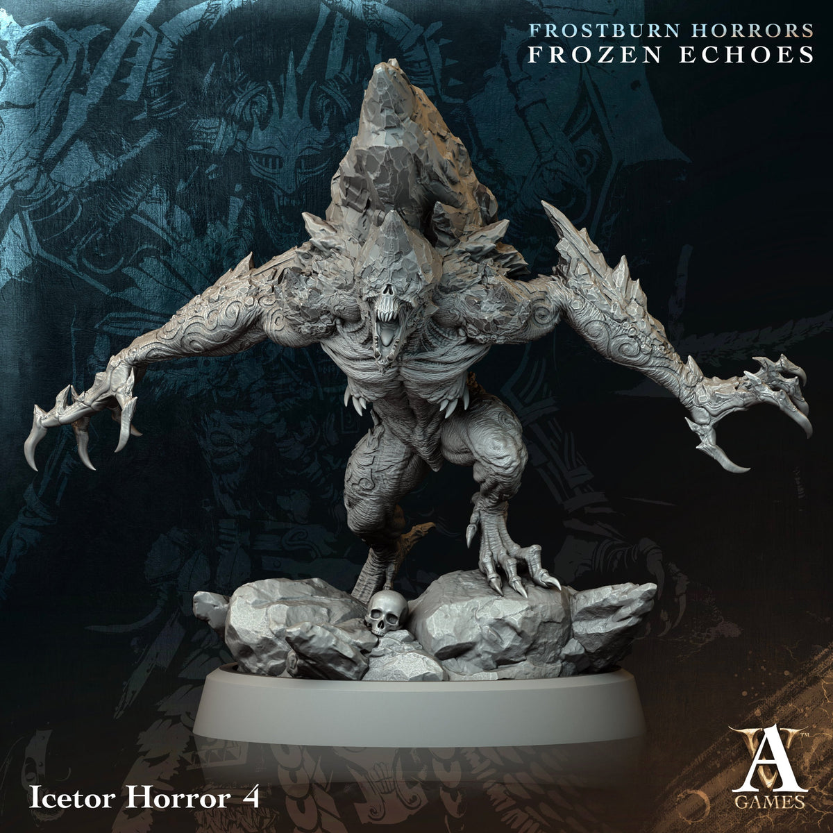 Icetor Horror Fantasy Miniatures - paintable tabletop miniature product view