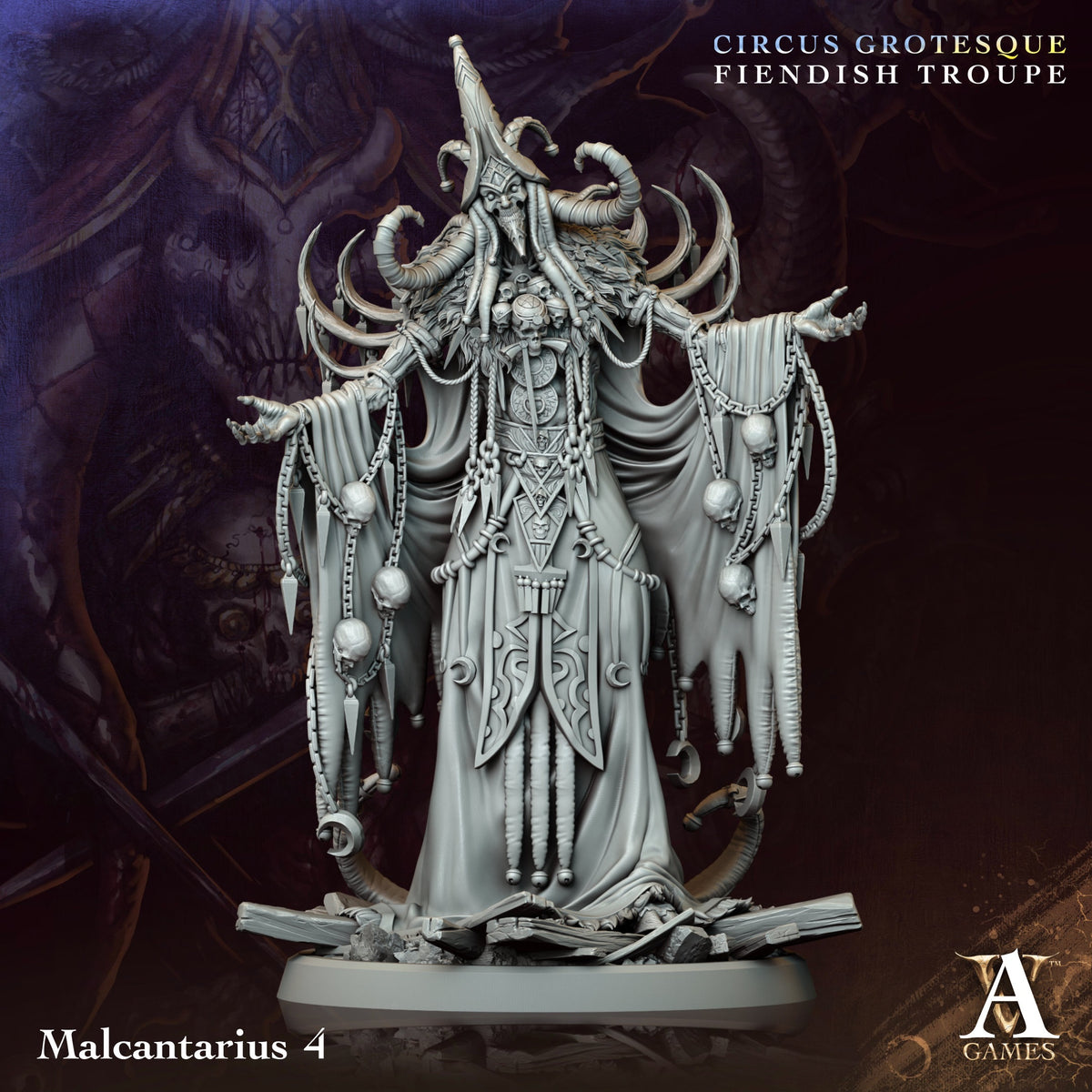 Malcantarius Fantasy Miniatures - paintable tabletop miniature product view
