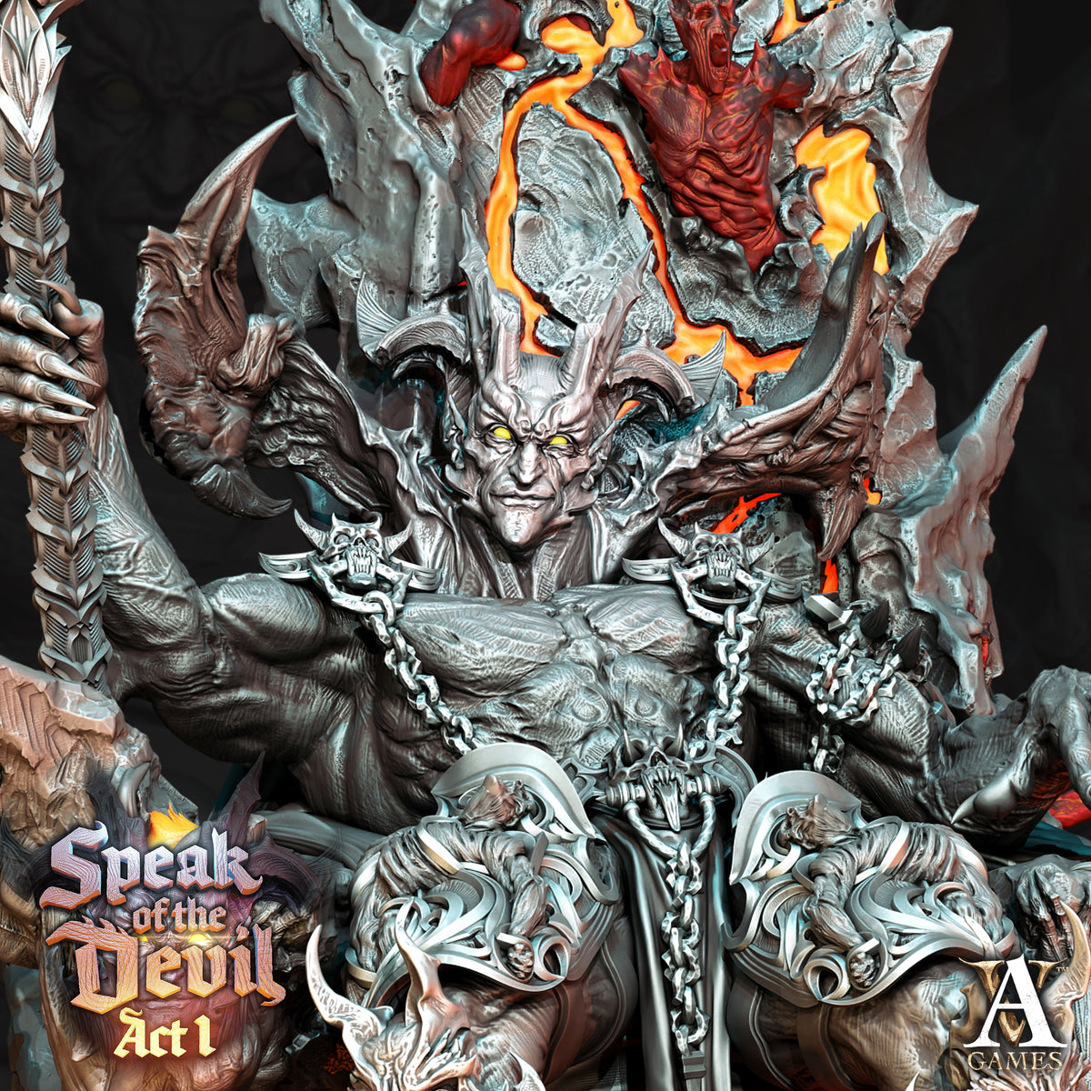 Asmodeus Fantasy Miniatures - paintable tabletop miniature product view