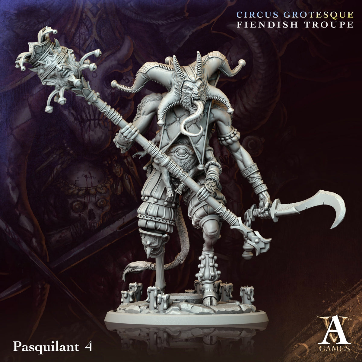 Pasquilant Fantasy Miniatures - paintable tabletop miniature product view
