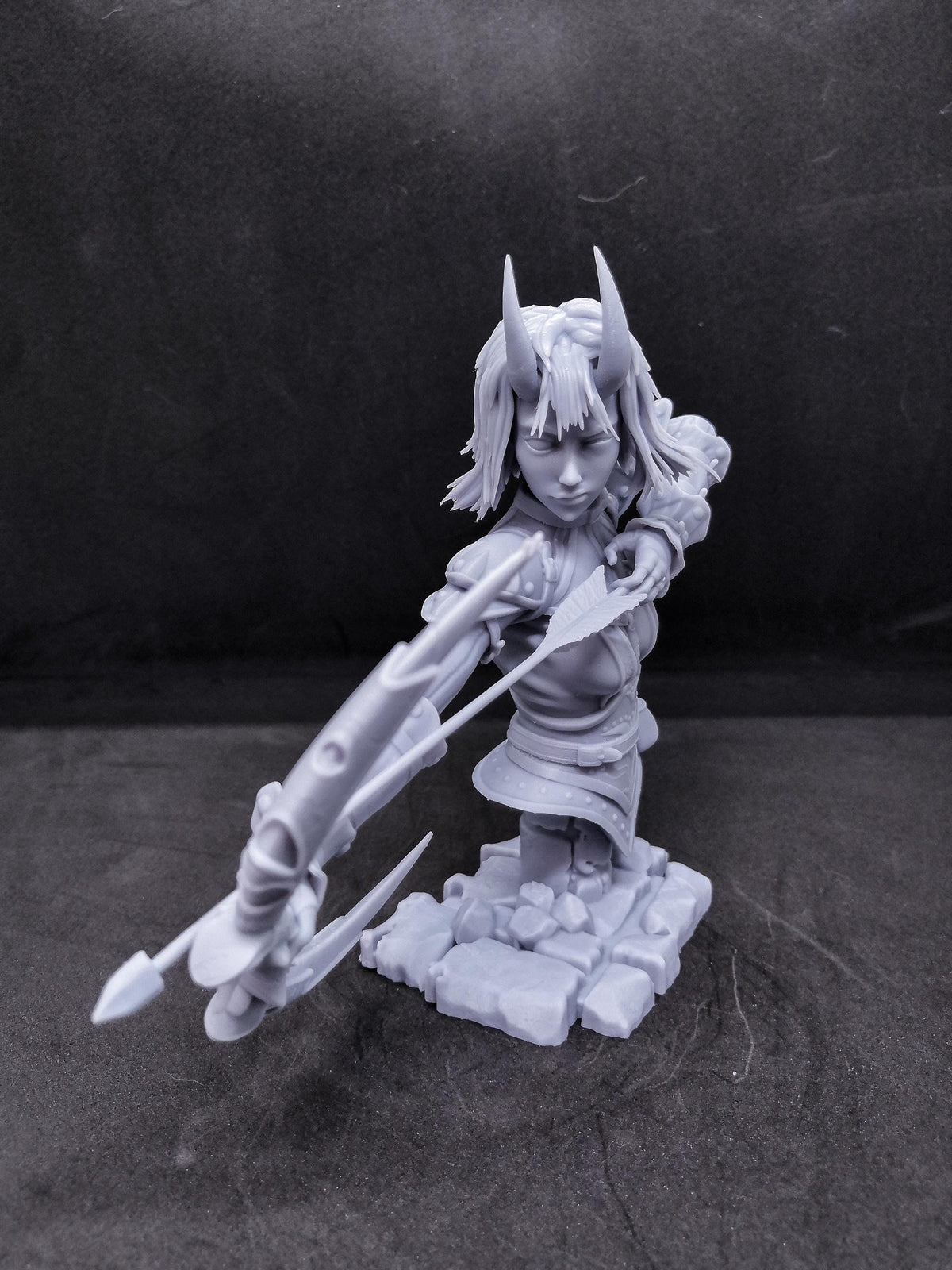 Arueshalae Bust - Wrath of the Righteous - resin miniature view 5