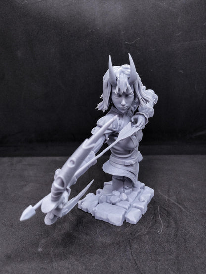 Arueshalae Bust - Wrath of the Righteous - resin miniature view 5