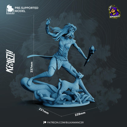 Keyleth The Legend of Vox Machina Figure - paintable tabletop miniature product view