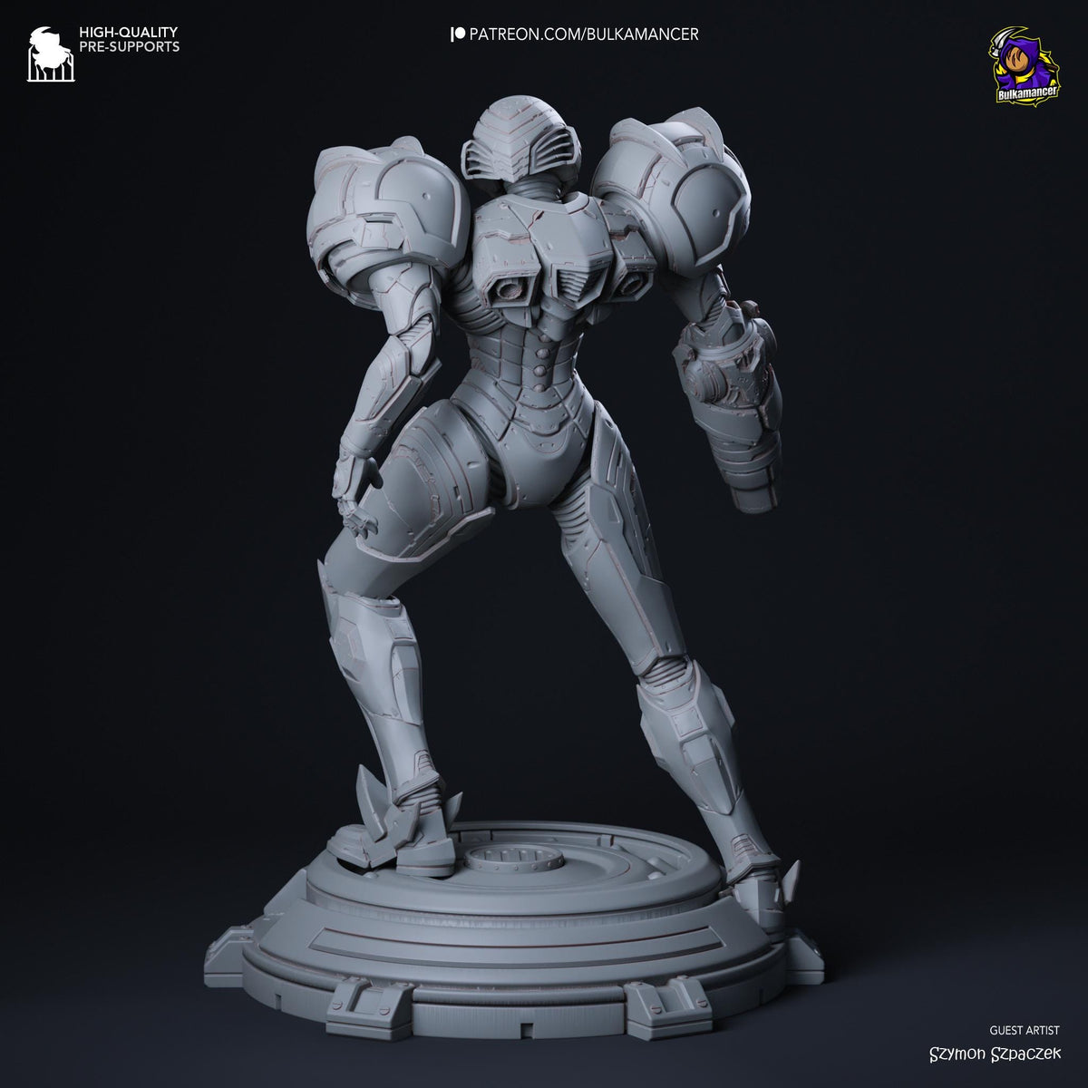 Samus Aran Figure - Metroid - resin miniature view 5
