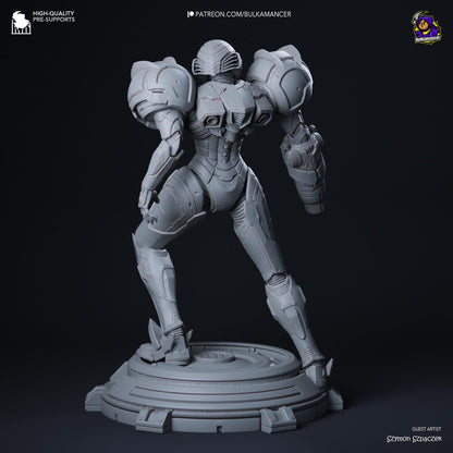 Samus Aran Figure - Metroid - resin miniature view 5