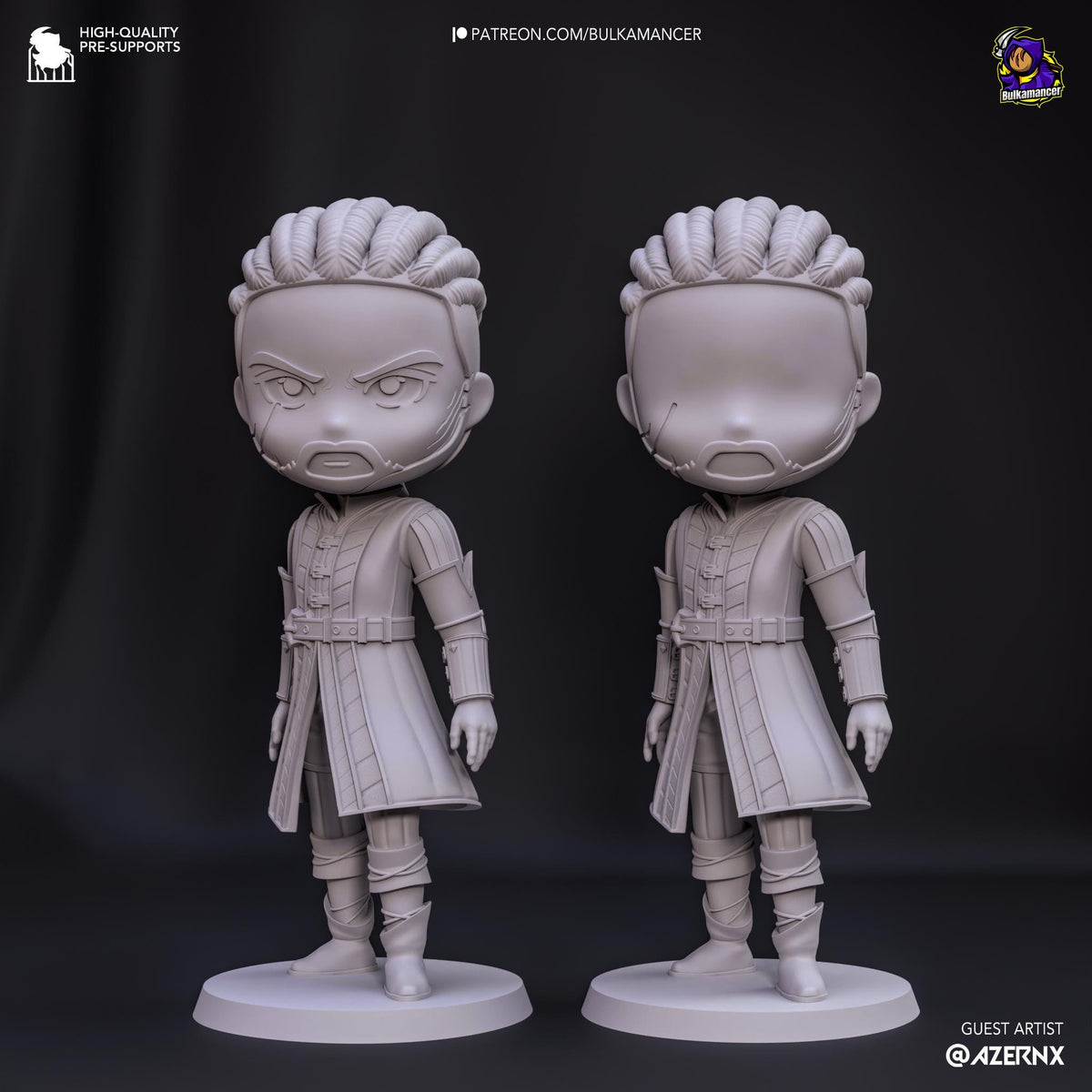 Wyll Chibi Figure - Baldur's Gate 3 - resin miniature view 5
