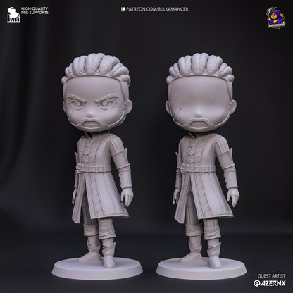 Wyll Chibi Figure - Baldur's Gate 3 - resin miniature view 5
