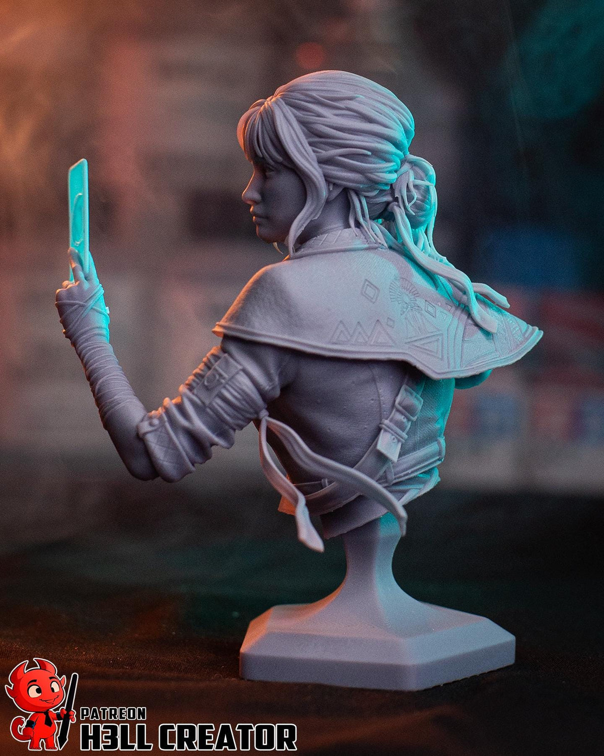 Sciel Bust - Clair Obscur: Expedition 33 - 3D printed miniature detail view