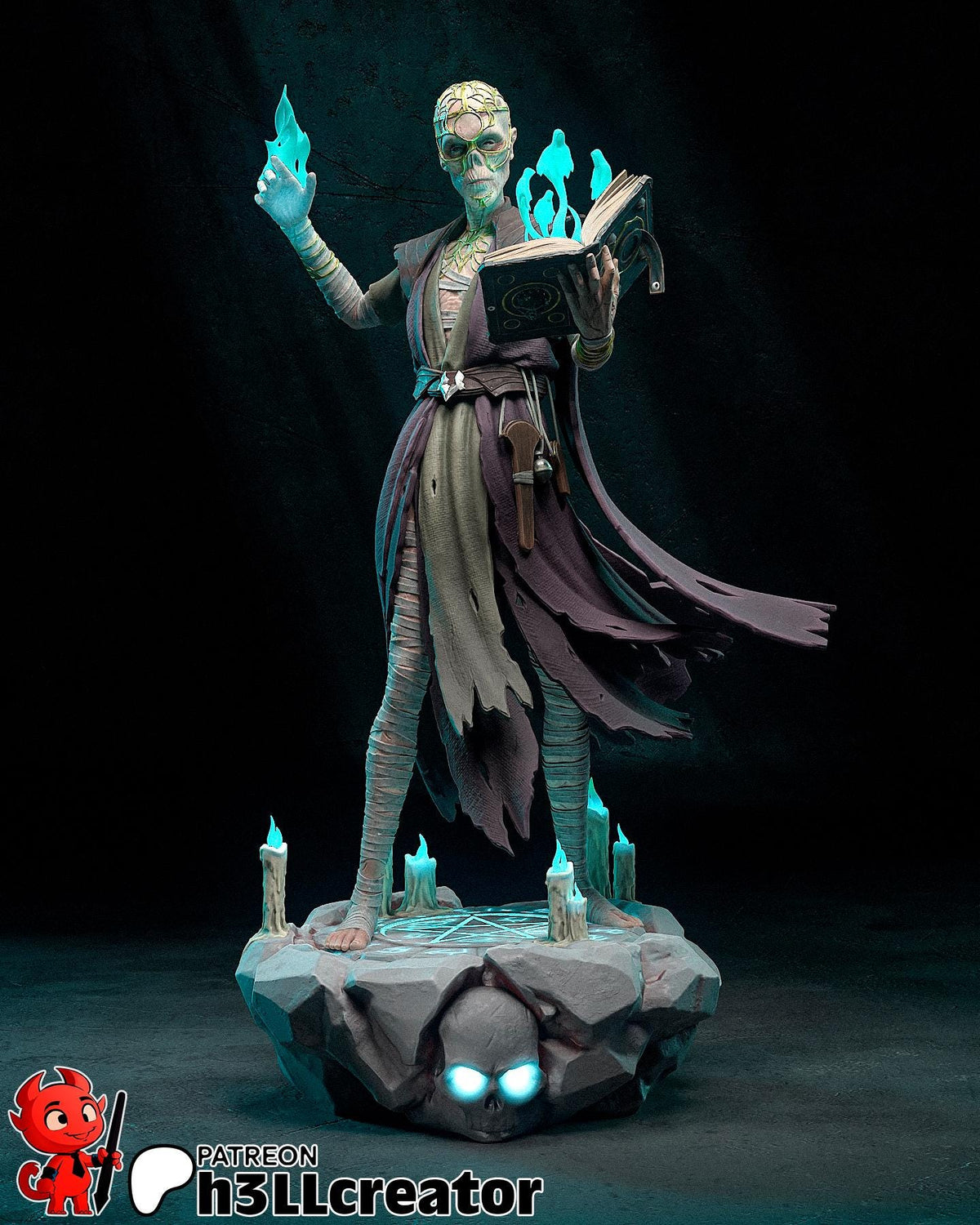 Withers Figure - Baldur's Gate 3 - resin tabletop miniature front view