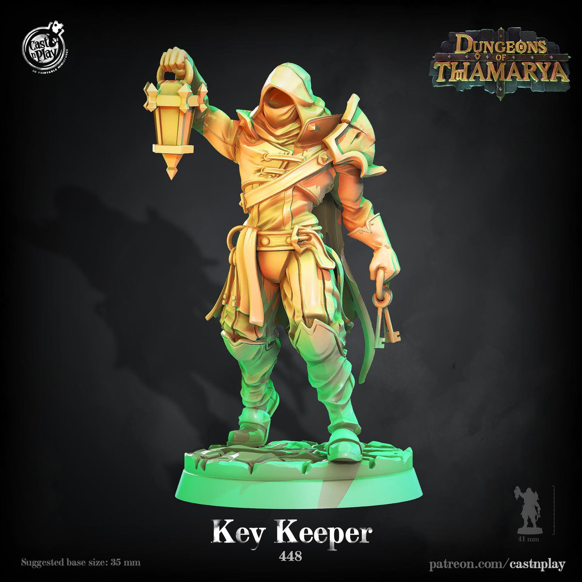Guard Miniature - resin tabletop miniature front view