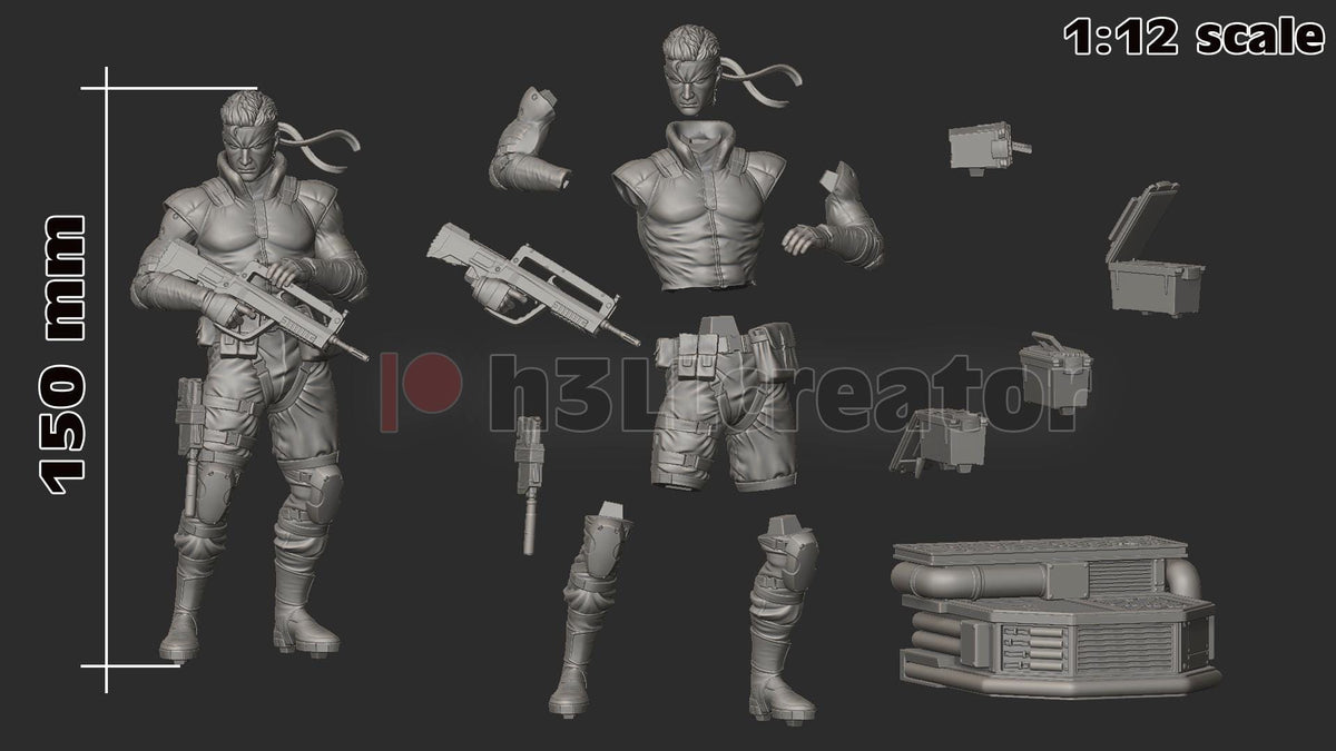 Solid Snake Metal Gear Solid Figure - resin miniature view 7