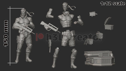 Solid Snake Metal Gear Solid Figure - resin miniature view 7