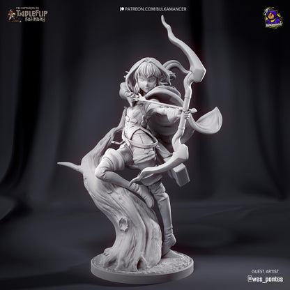 High Elf Archer Figure - Goblin Slayer - resin miniature view 5