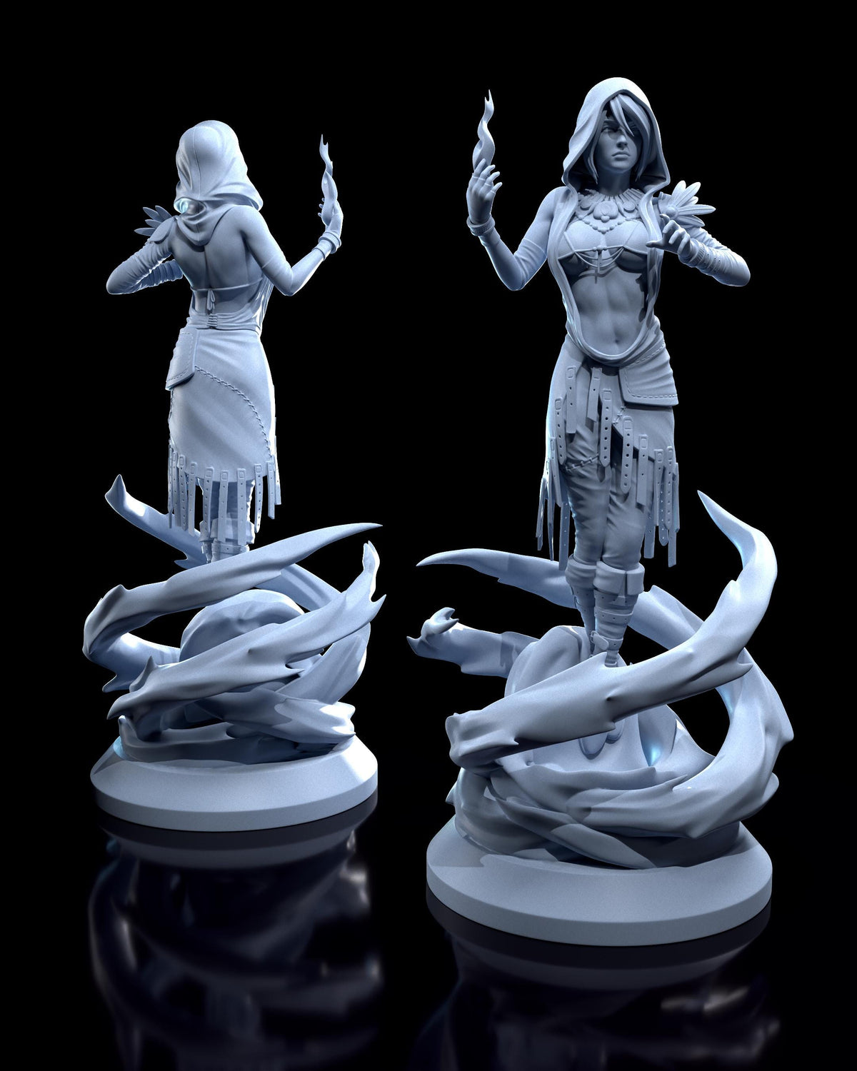 Morrigan Figure - Mass Effect - resin tabletop miniature alternate angle