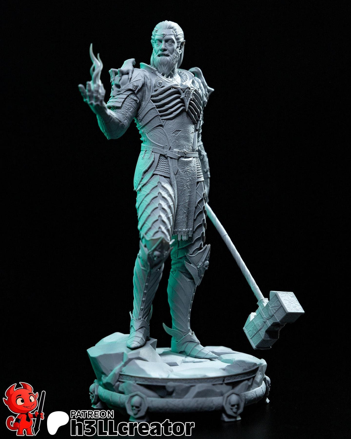 Ketheric Thorm Figure - Baldur's Gate 3 - resin tabletop miniature front view