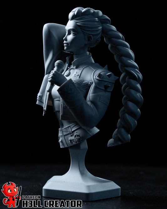 Rumi KPop Demon Hunters Bust - resin tabletop miniature alternate angle