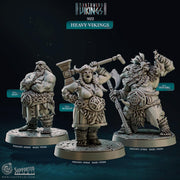 Orc Barbarian Miniature - resin tabletop miniature front view