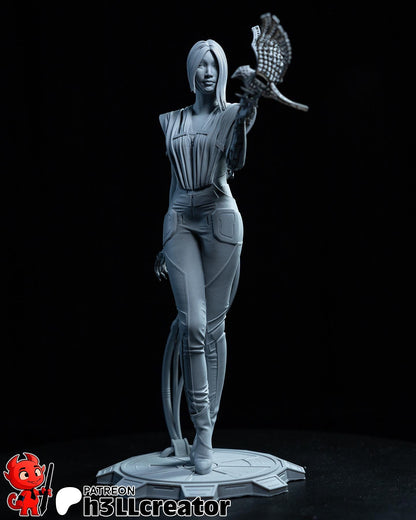 Songbird Figure - Cyberpunk 2077 - resin miniature view 5