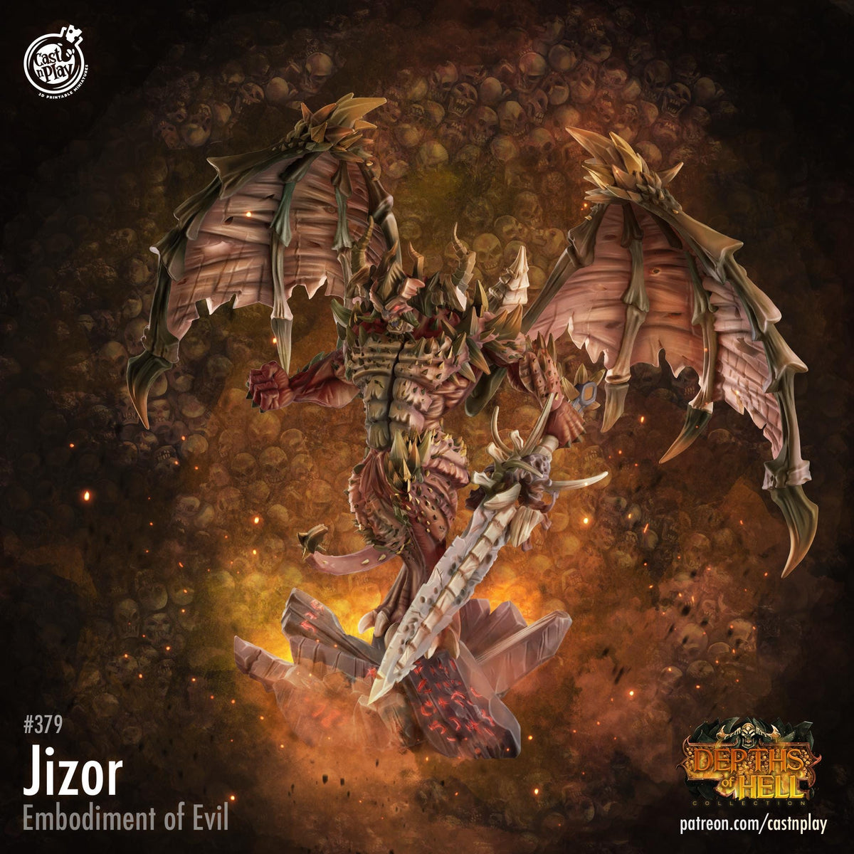 Demon Miniature - resin tabletop miniature alternate angle