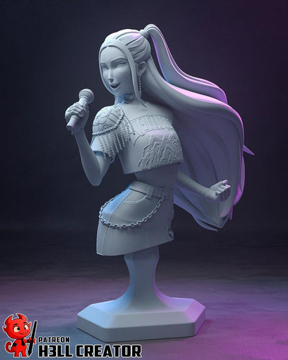 Mira KPop Demon Hunters Bust - resin miniature view 5