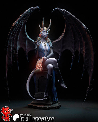 Mizora Figure - Baldur's Gate 3 - resin tabletop miniature front view