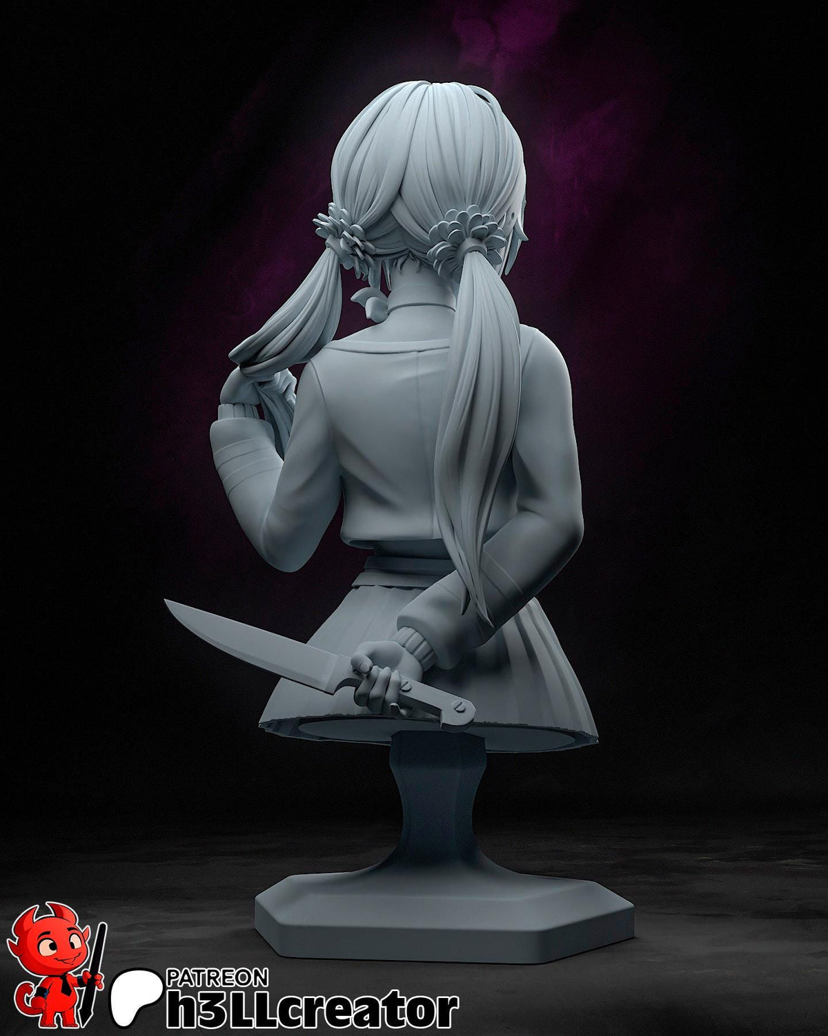 Mita Bust - MiSide - resin tabletop miniature alternate angle