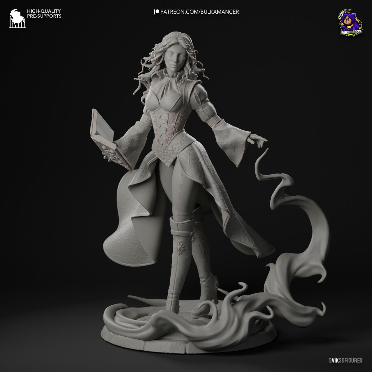 Triss Merigold The Witcher Figure - paintable tabletop miniature product view