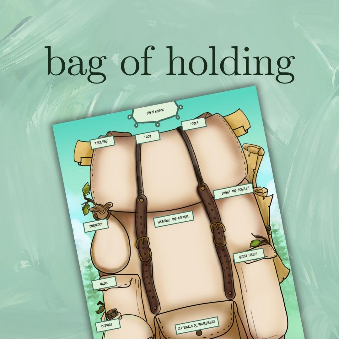 Bag of Holding - digital download preview