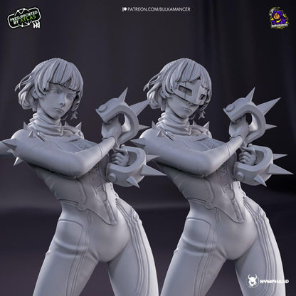 Makoto Figure - Persona 5 - paintable tabletop miniature product view