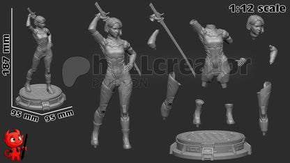 Mio Split Fiction Figure - resin miniature view 8