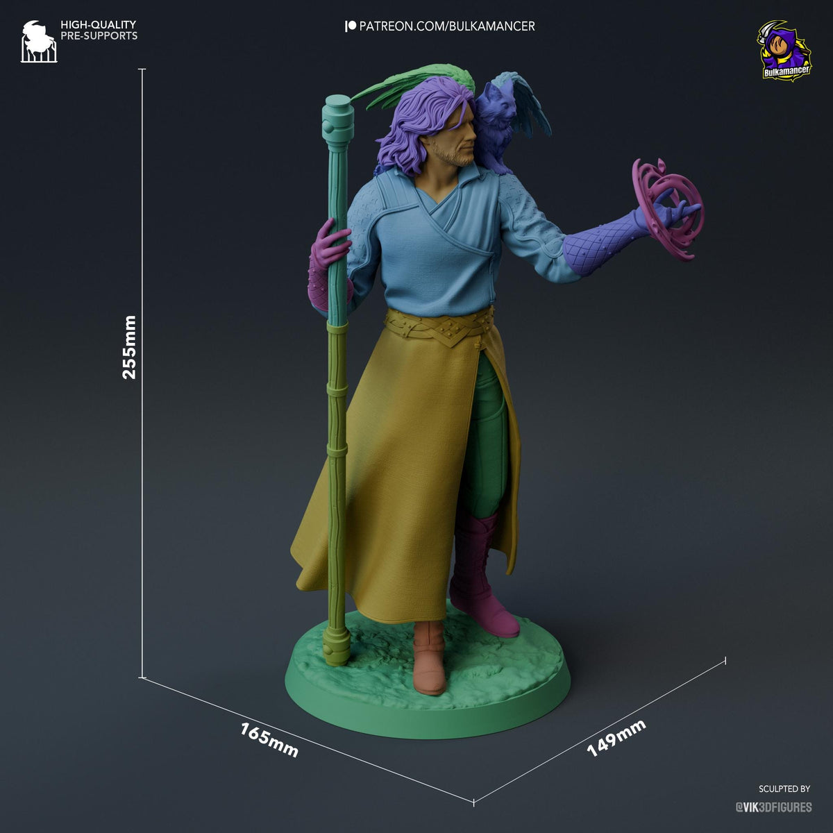 Gale Figure - Baldur's Gate 3 - resin miniature view 7