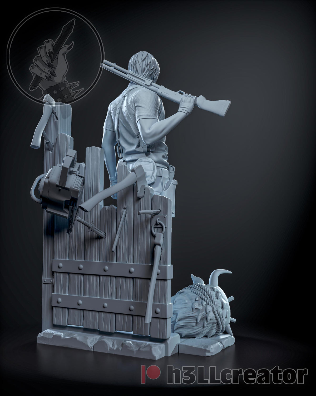 Leon Kennedy Residual Evil 4 Remake Figure - resin miniature view 6