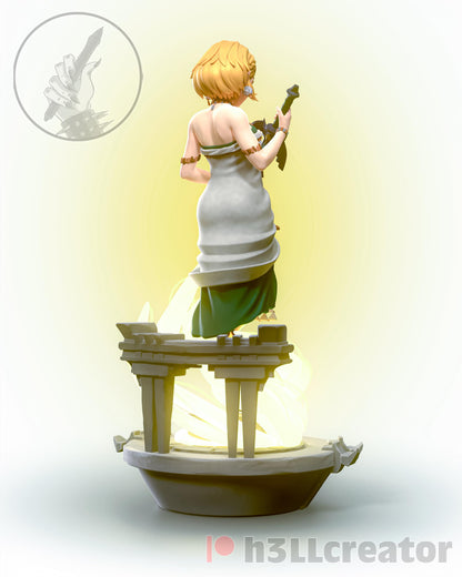 Zelda The Legend of Zelda Figure - 3D printed miniature detail view