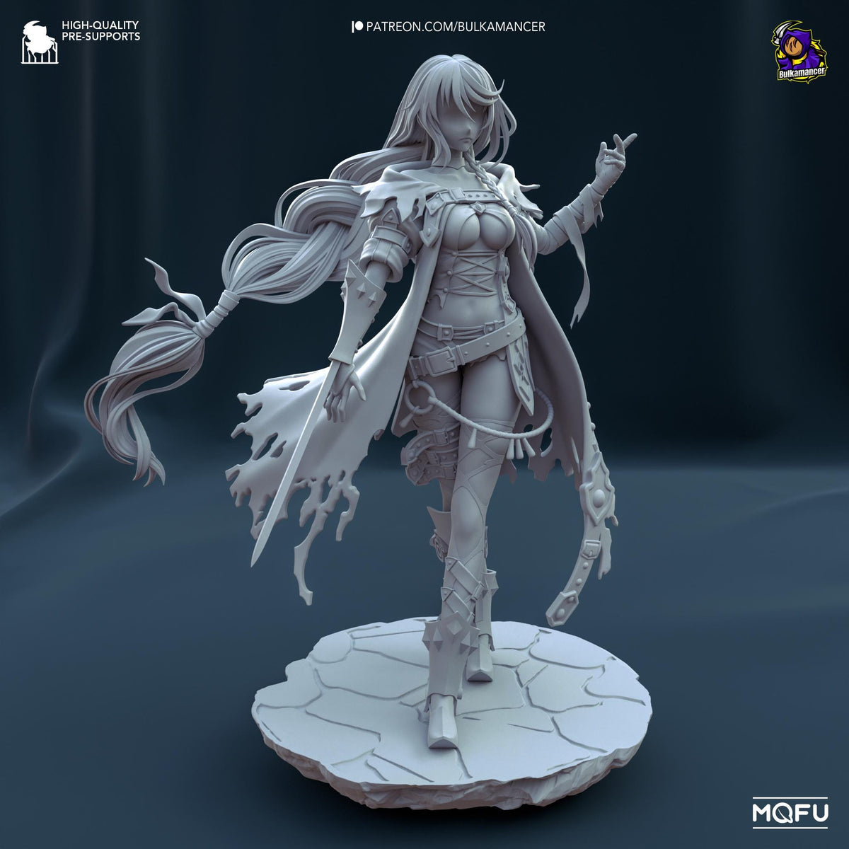 Velvet Crowe Tales of Berseria Figure - paintable tabletop miniature product view
